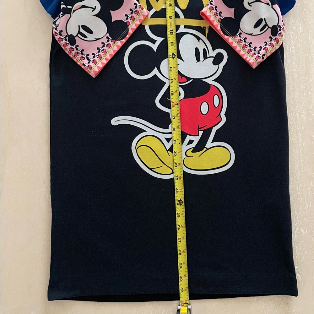 Sugarbird Disney Mickey Mouse Black Women’s Mini Dress Colorful Ruffle Sleeves S - Picture 6 of 7